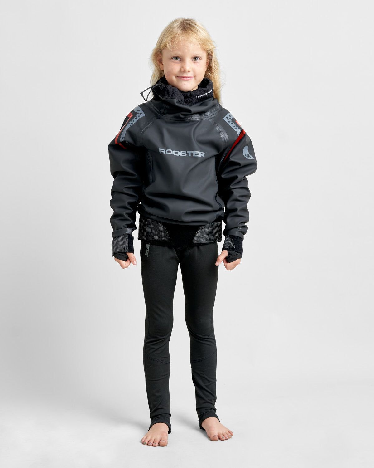 Aquafleece top pro manga larga rooster junior