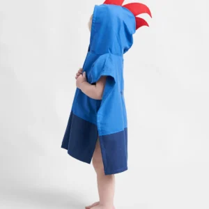 Poncho niño cresta rooster microfibra