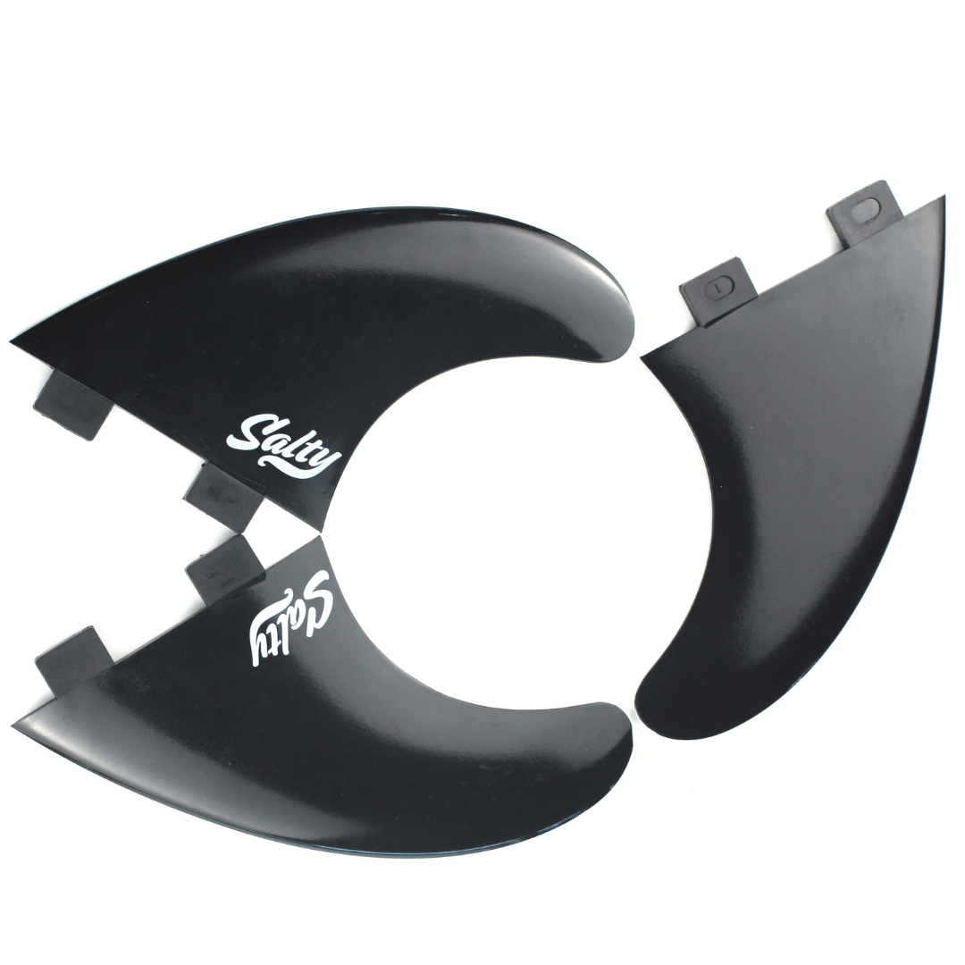 Quillas surf plástico FCS y FUTURES set de 3 unidades SALTY