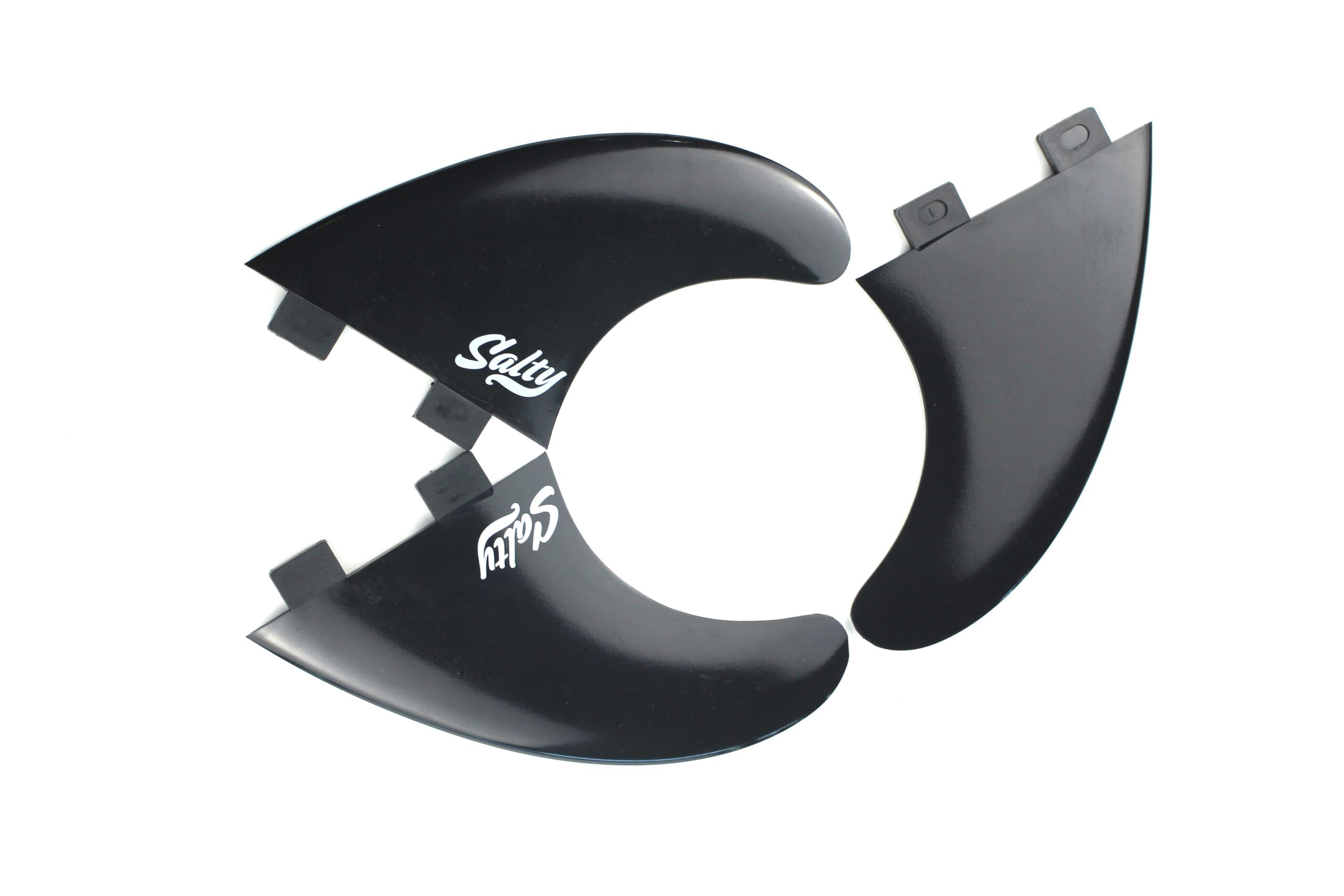 Quillas surf plástico FCS y FUTURES set de 3 unidades SALTY