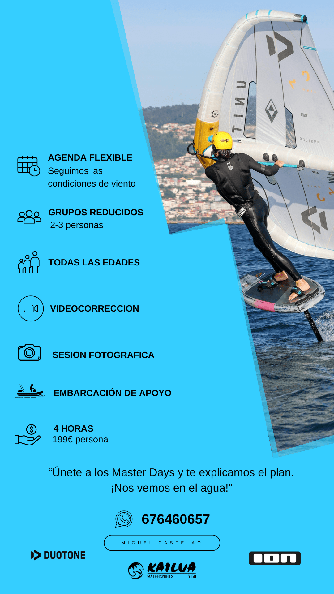 Clases de wingfoil de perfeccionamiento