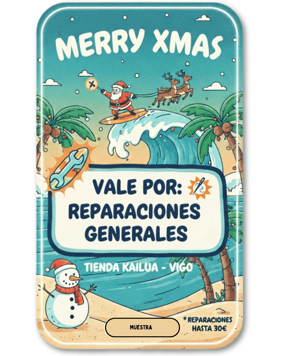 Regalos Originales de Navidad vales regalo reparaciones